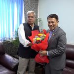 उपप्रधानमन्त्री प्रकाशमान सिंह सँग नेपालका लागि भारतका राजदूत श्रीवास्तवको शिष्टाचार भेटवार्ता