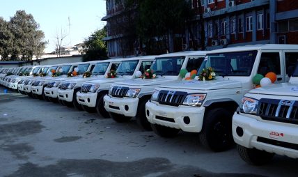 निर्वाचनका लागि भारत सरकारद्वारा ६१  गाडी  नेपाल सरकारलाई हस्ताक्षर