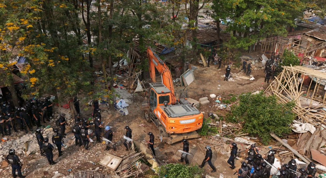 गैरीगाउँको सुकुम्बासी बस्ती पनि हटाउन सुरू