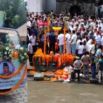 कांग्रेसका वरिष्ठ नेता गोपालमान श्रेष्ठको पशुपति आर्यघाटमा दाहसंस्कार