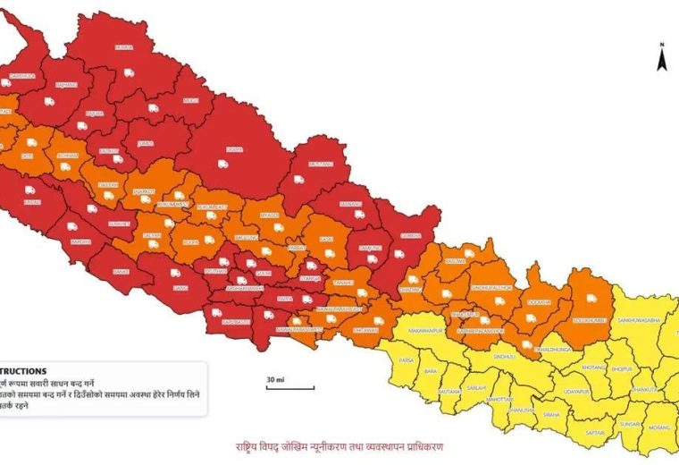 यी २५ जिल्लामा सवारी  साधन संञ्चालनमा पूर्ण रोक